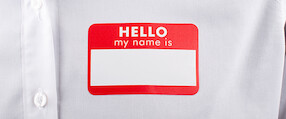 "Hello my name is" Labels